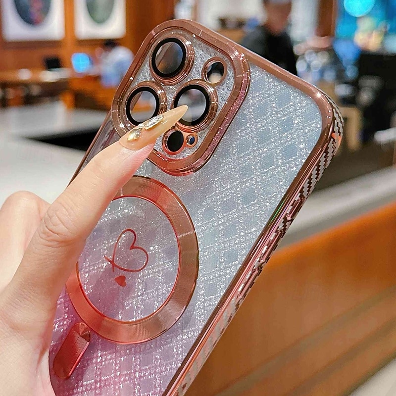 Phone Case For iPhone 17 Pro Max 17 Air 16 Pro Max 15 Pro Max 16e 14 Pro Max 13 Pro Max Back Cover with Lanyard Support Wireless Charging Non-Yellowing Color Gradient Carbon Fiber2