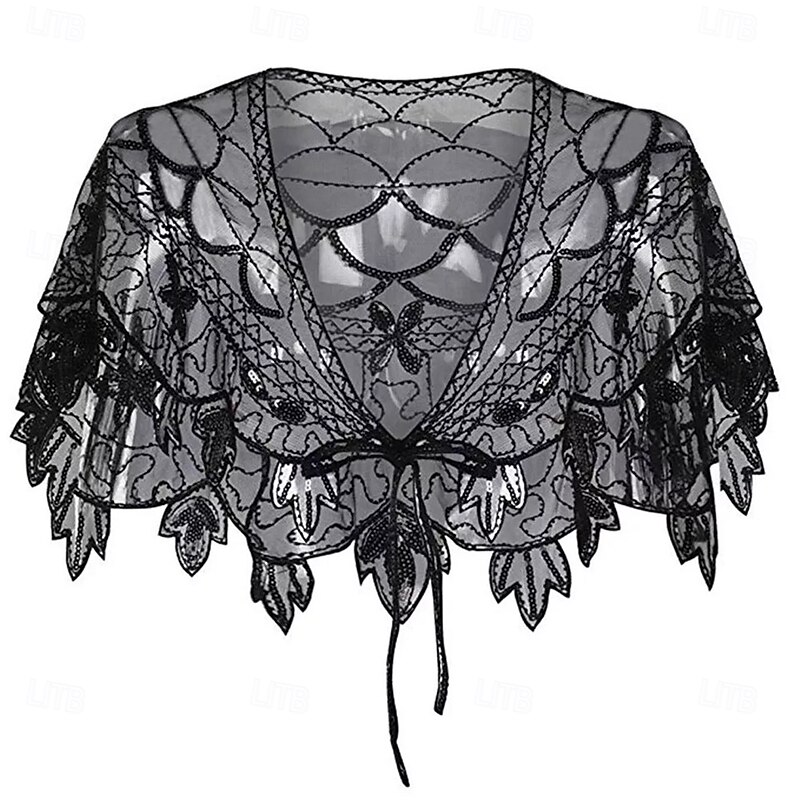 Women's Wrap Elegant Sun Protection Sleeveless Lace Wedding Wraps With Lace For Wedding Summer2