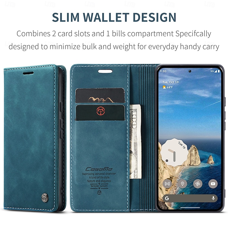 Phone Case For Google Pixel 9 Pro Pixel 9 Pro XL Pixel 8 Pixel 9 Pixel 7 Pixel 6 Wallet Case Flip Cover Kickstand Shockproof TPU PU Leather2
