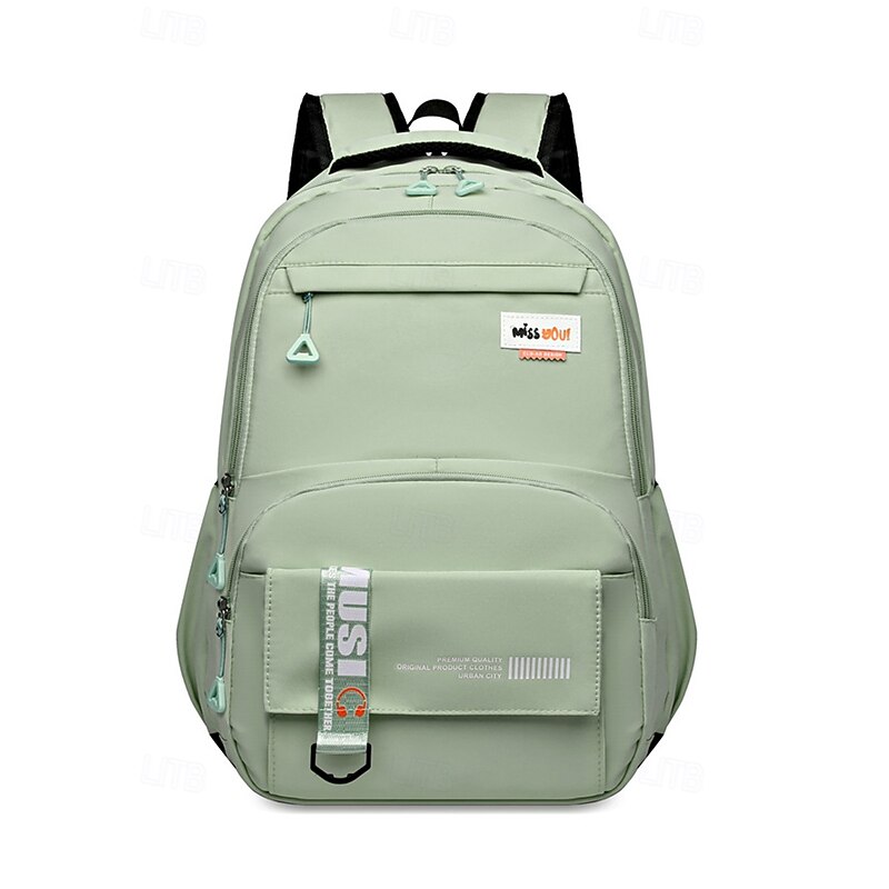 Teen Waterproof Large Capacity Multi-Pocket Campus Backpack - Lightweight Multi-Color Casual School Bag for High School and College Black Pink Blue