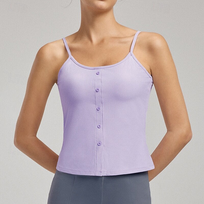 Women's Yoga Bra Medium Support Criss-Cross Back Sleeveless Sports Solid Color Top For Gym Athletic Pilates Activewear4