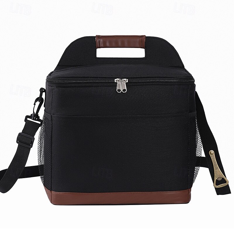 Lunch Bag for Women and Men for Back to School Office Picnic Hiking Beach Thickened Oxford Cloth Insulated Cooler Bag Large Capacity Portable Lunch and Picnic Tote for Hot Cold Storage3