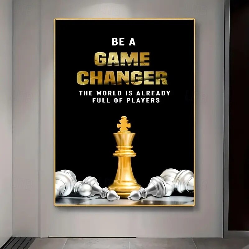 Becoming A Game Rule Changer Frameless Canvas Poster - Modern Wall Art In Living Room And Living Room Poster3