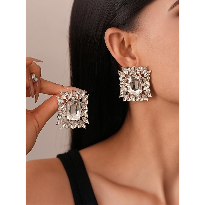 Women's Pearl Rhinestone Statement Jewelry - Vintage-Inspired Choker, Bracelet and Earrings for Gatsby Party and Evening Events2