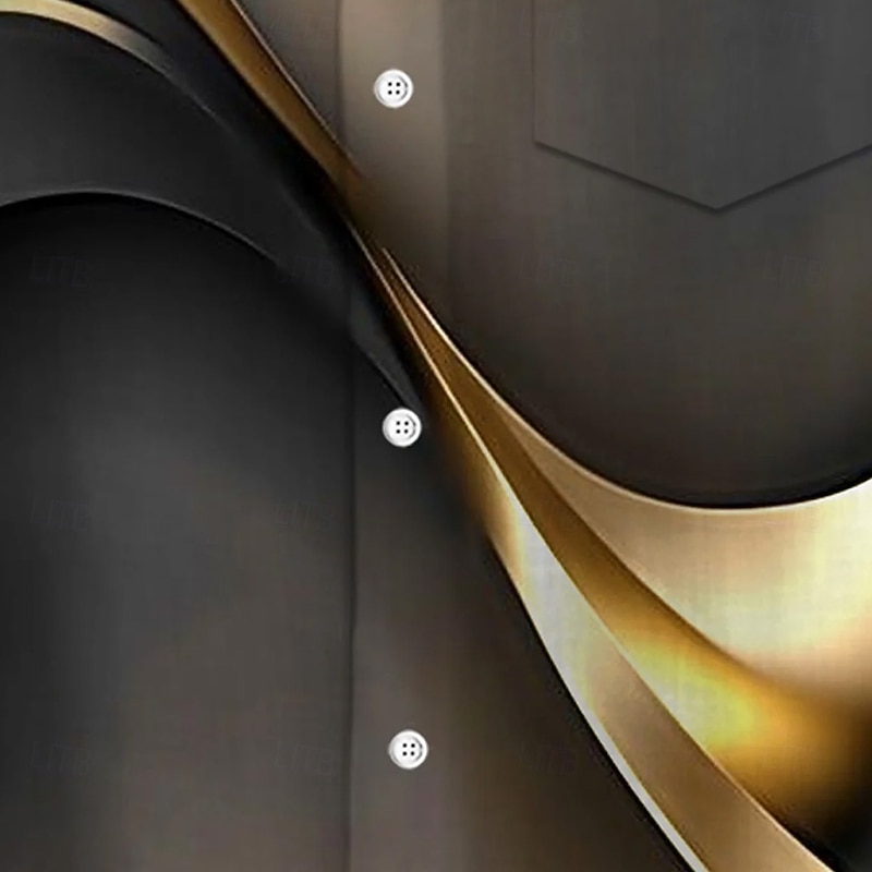 Men's Gradient Waves Marble Shirt Summer Shirt Button Up Shirt Short Sleeve Fashion Casual Outdoor Vacation Dailywear Summer Spring Turndown 3D Print Collared Shirts Front One Pocket Black Brown3