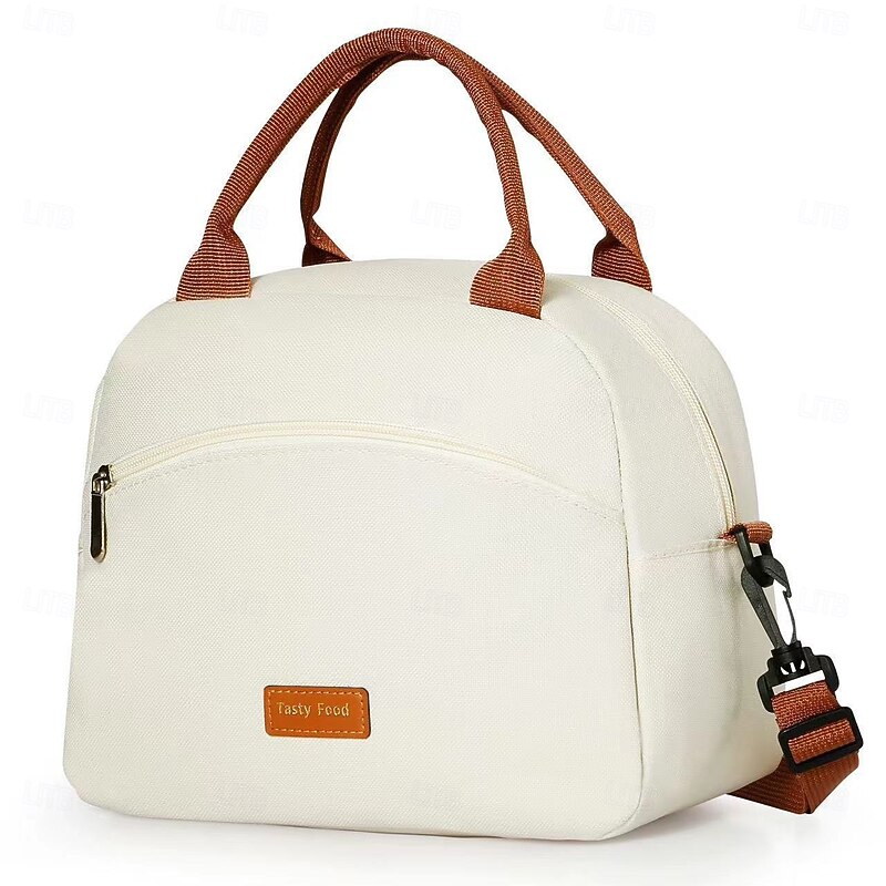 Lunch Bag for Women & Men for Back to School, Office, Picnic, Hiking, Beach Large Capacity Insulated Lunch Tote with Shoulder Strap, Multi-Functional Thermal Bento Bag