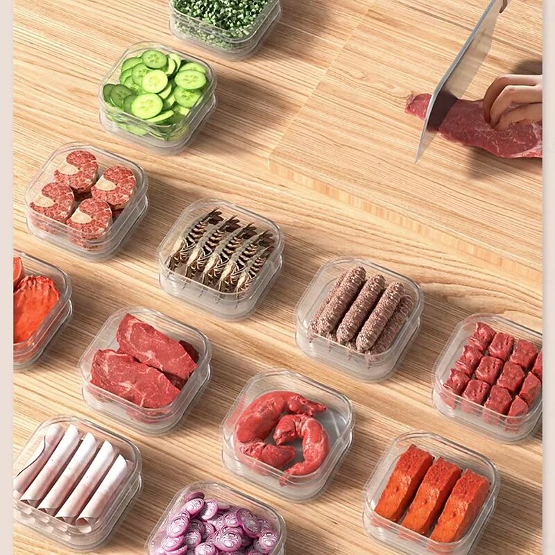 10pcs Airtight Food Storage Containers with Lids, Microwave and Refrigerator Safe Sealed Meal Prep Boxes for Kitchen and Home Organization3