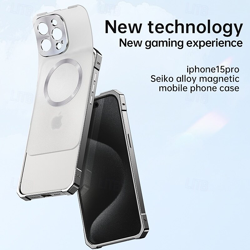 Phone Case For iPhone 16 Pro Max 15 Pro Max Back Cover Magnetic Shockproof Retro PC3