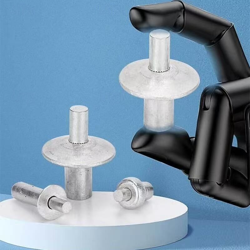 100pcs Drive Rivets, All-Aluminum Hammer-In Rivets Assortment, Flat Head & Countersunk Expansion Rivets for Metal, Wood, Plastic Fastening, Durable Push-In Core Rivet Set2