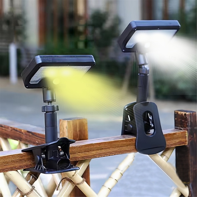 USB Clip On Solar Light Outdoor Motion Sensor 92 LED Solar Fence Lights Waterproof Safety Lighting Fences Decks Drainage Camping Tro  1PC - Main Image