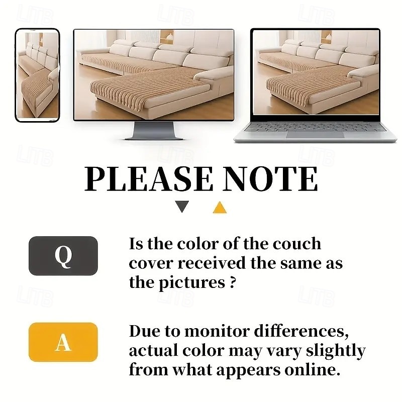 Quilted Flannel Sofa Covers, Soft And Durable Furniture Protectors, Suitable for All Seasons, Cat And Dog Friendly, Machine Washable, Suitable for Bedroom, Living Room, Office, Home Decoration, Living3