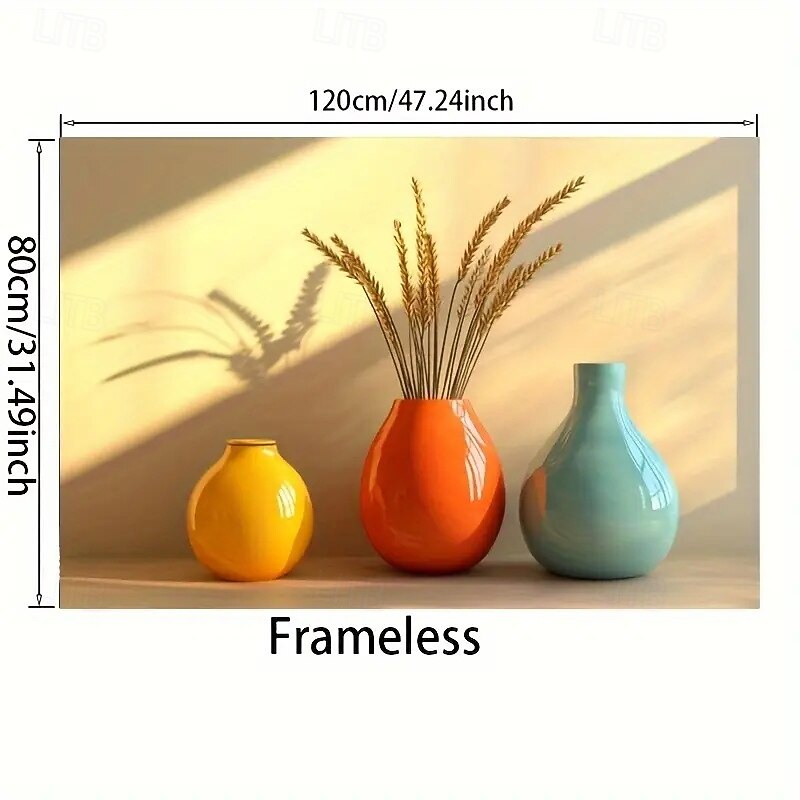 1 Frameless Modern Vase Canvas Art Print Suitable For Modern Wall Decoration Posters In Living Rooms And Bedrooms4
