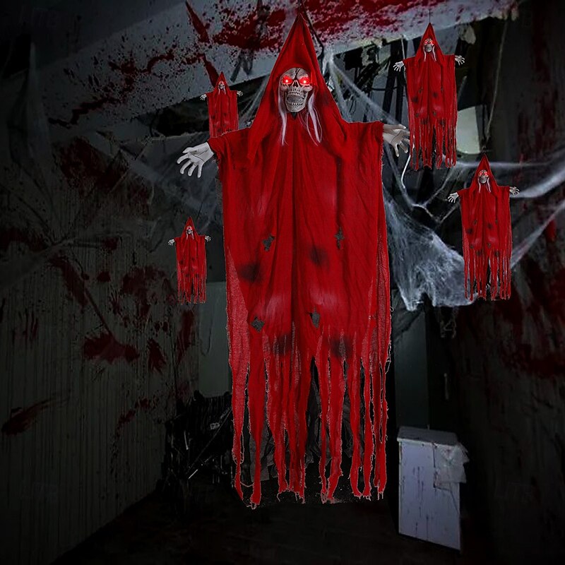 Halloween Decoration Hanging Ghost Scary Witch Hanging Ghost Skeleton Props for Haunted House Party Halloween Tree Decor2