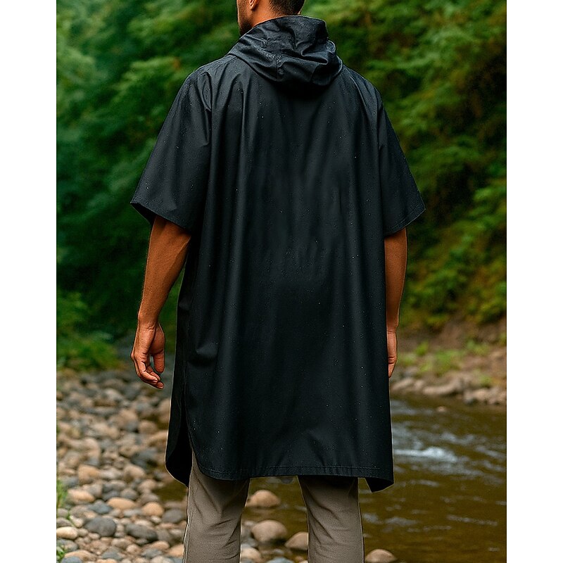 Men's Women's waterproof jacket rain coat Outdoor Waterproof Hiking Outfits Hiking Clothes Summer Spring Raincoat Camping / Hiking / Caving Running Solid Color Black Yellow Army Green2