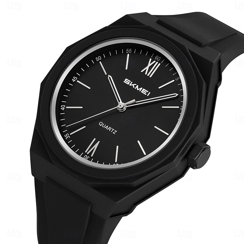 SKMEI Women Men Kids Quartz Watch Large Dial Casual Wristwatch Luminous Waterproof Silicone Watch2