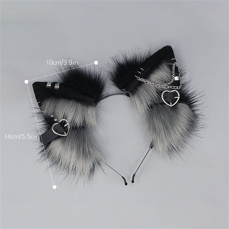 Handmade Fox Ears Headband – Furry Animal Ears for Cosplay, Halloween, Party, Convention, and Role Play Costume Accessories4