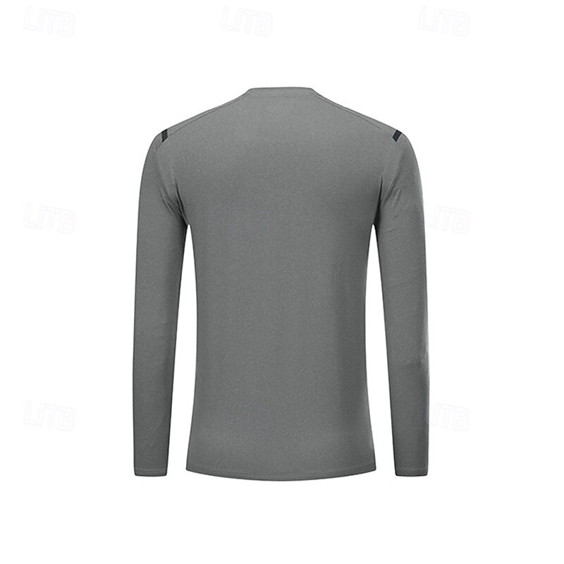 Men's Performance Shirt Sport Tee Shirt Long Sleeve Crew Neck Top Outdoor Quick Dry Sweat wicking anti-odor Breathable Polyester Blue Green Dark Blue Fishing Tennis Running4