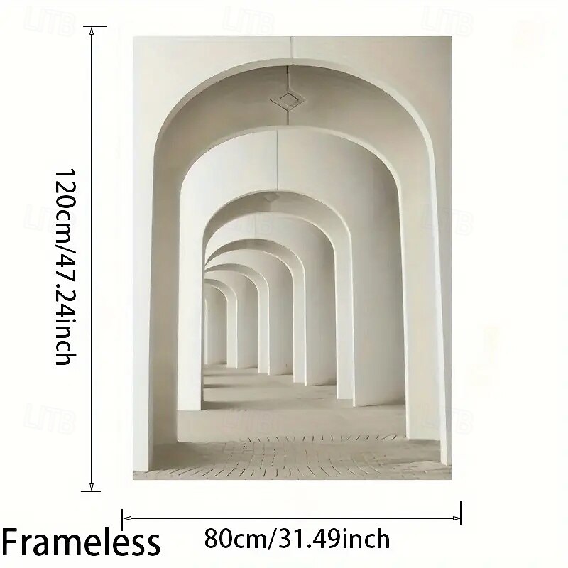 1 Frameless Modern 3d Corridor Art Canvas Painting Living Room Modern Canvas Poster Bedroom And Living Room Decoration3