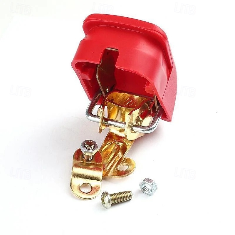 2 Pcs Quick Battery Terminal Disconnect Switch Set Copper Car Battery Clamp Protector Anti-Theft Power Cut Off Quick Release Connector4