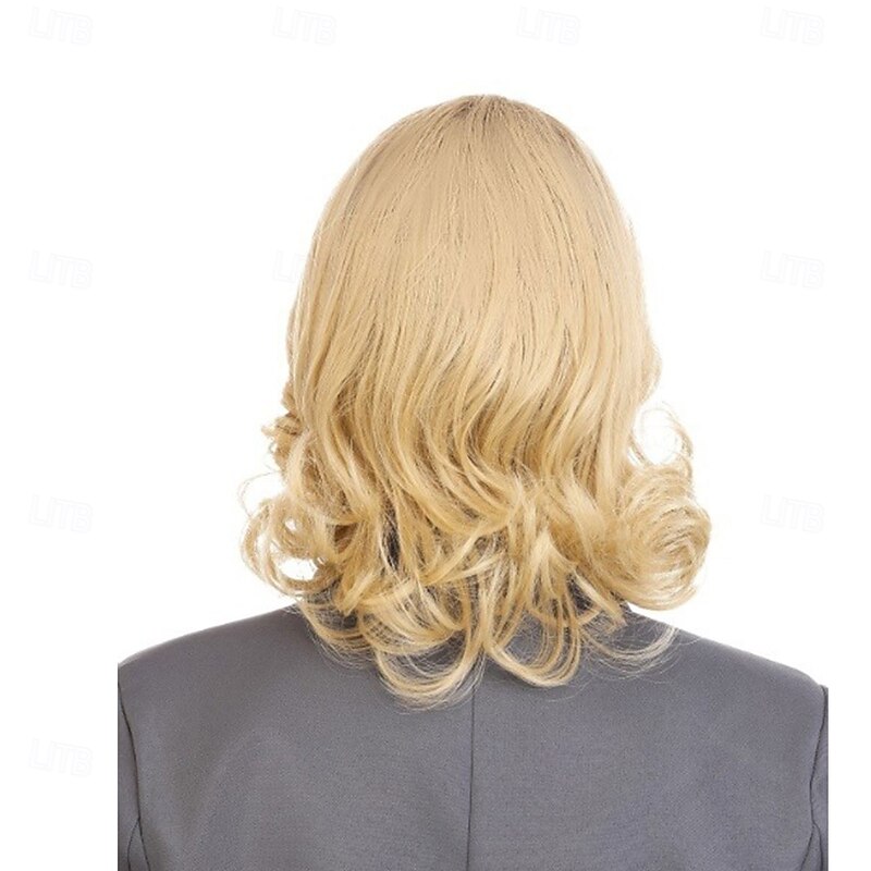 Parks and Recreation Leslie Knope Wig – Synthetic Blonde Wig for Women, Perfect for Halloween, Cosplay & Costume Parties3