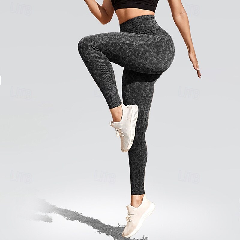 Women's Workout Leggings Yoga Pants Tummy Control High Waist Dance Pilates Running Bottoms Tie Dye Black Blue Coffee Fall Sports Activewear Tight Fit3