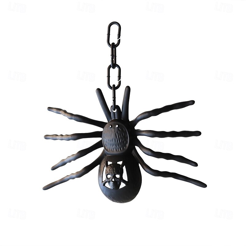 1 Pc Halloween simulation big spider 7 color changing LED luminous decorative light indoor and outdoor restaurant room party prank horror eerie atmosphere light2