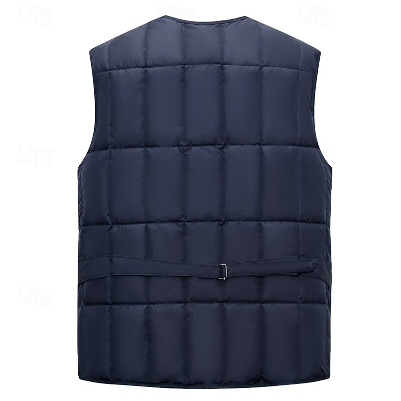 Men's Outdoor Vest Padded Tactical Jacket Sports Outdoor Casual Fishing Camping & Hiking Active Casual Spring Fall Multi Pocket Multi Layer Polyester Tactical Zipper Navy Blue Army Green Vest2