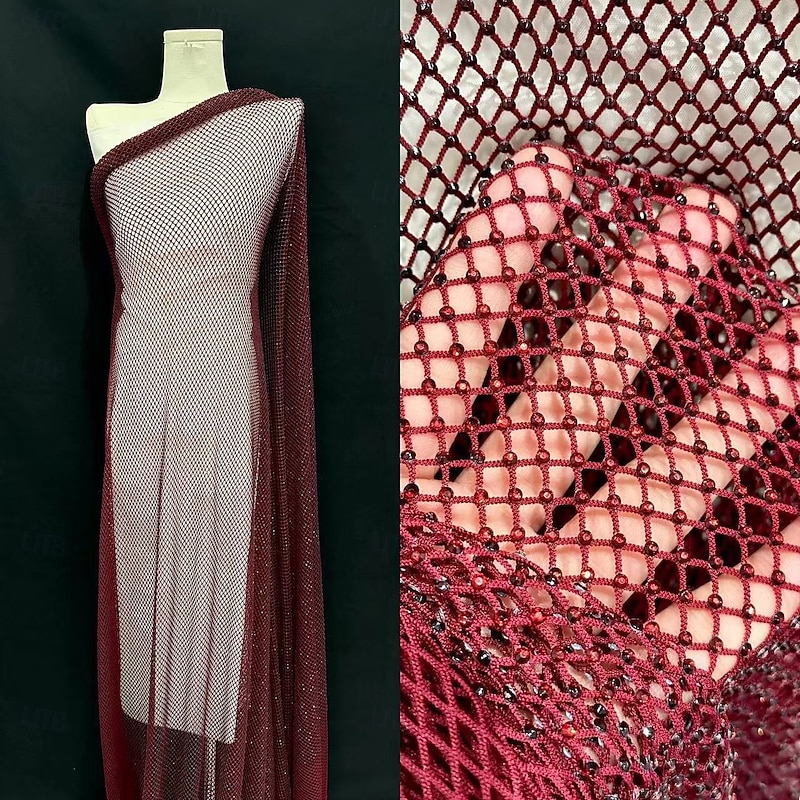 Dress Sparkled Crystal-embellished Stretch Mesh Mermaid / Trumpet Evening Gown Elegant Dress Formal Wedding Floor Length Sleeveless Off Shoulder Lace with Pleats Ruched4