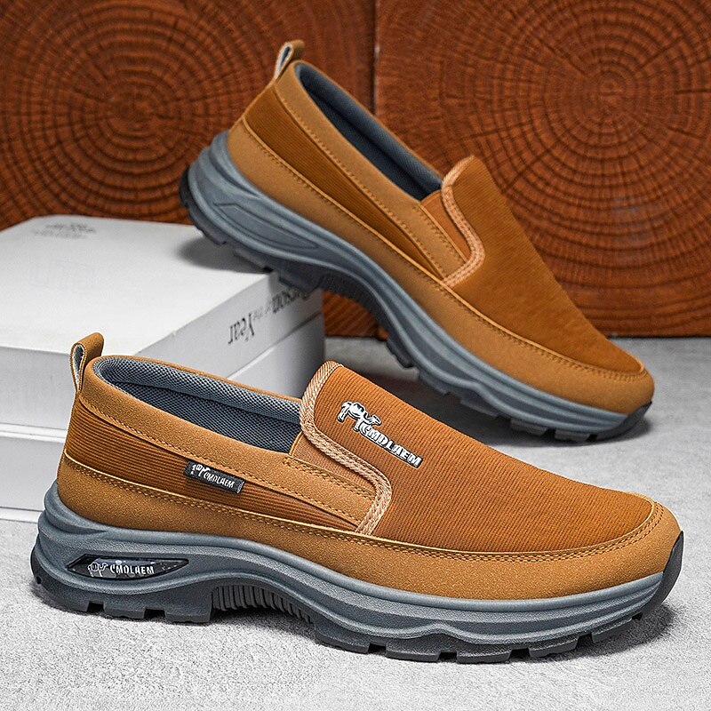 Men's Slip-On Walking Shoes with Cushioned Sole, Lightweight Casual Loafers for Travel, Work & Everyday Comfort4