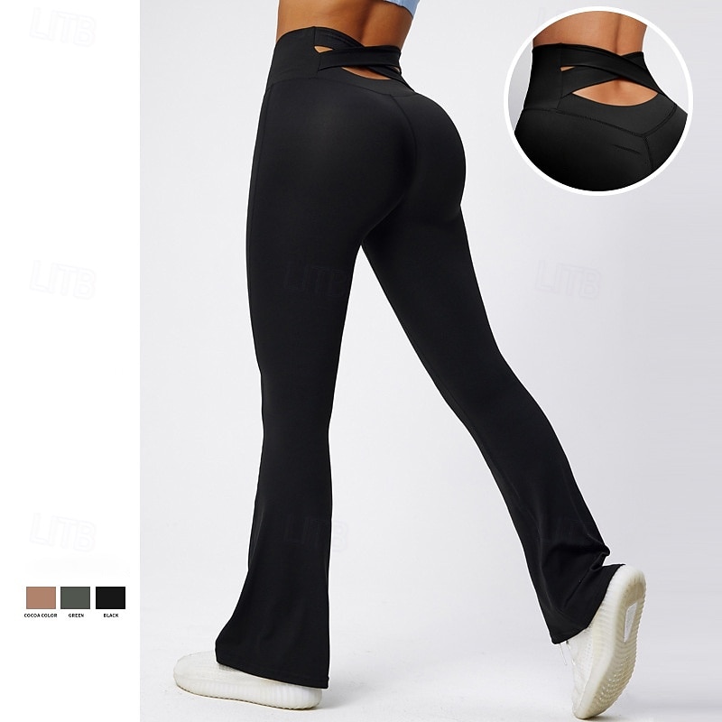 Women's Fleece Capris Leggings Yoga Leggings Tummy Control High Waist Gym Workout Athletic Bottoms Solid Color Black Coffee Grey Fall Sports Activewear Tight Fit
