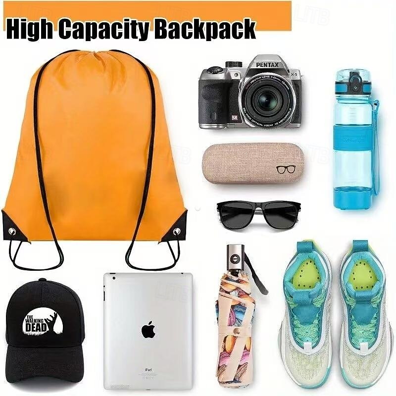 20PCS Drawstring Backpack Bulk Pack, Durable Large-Capacity Gym Bags in Assorted Colors, Lightweight Sports Travel Sacks with Secure Closure for Fitness Enthusiasts, Party Favors, and Gifts2