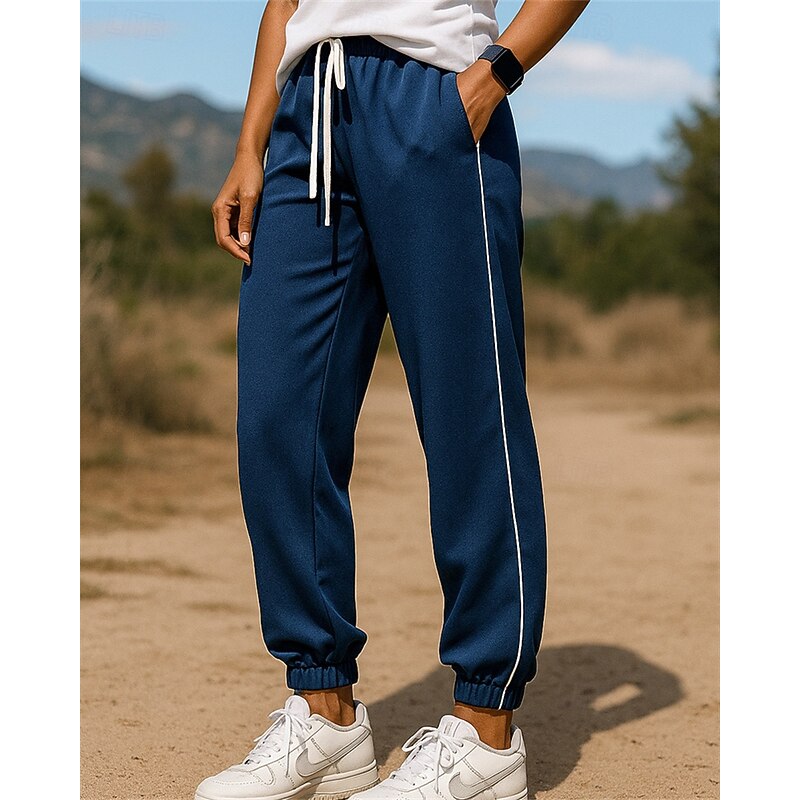 Men's Running Pants Sports Trousers Jogger Sweatpants Pocket Drawstring Bottoms Athleisure Gym Workout Lightweight Breathable Fishing Hiking Running Loose Fit Sportswear Activewear Solid Colored4