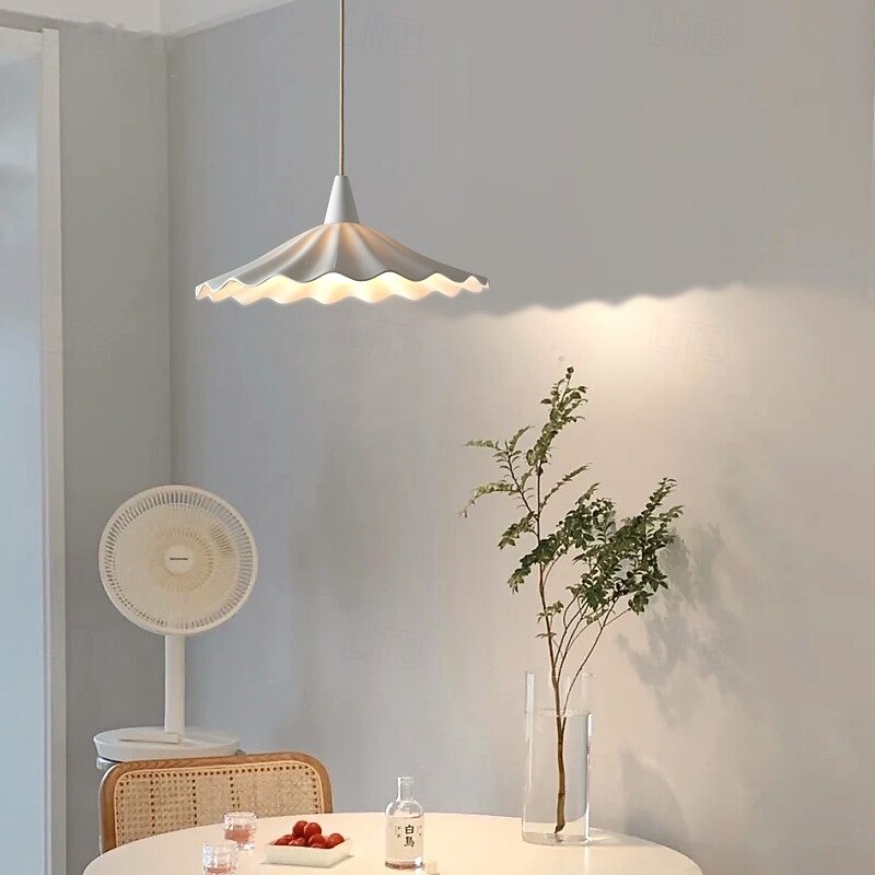 Artistic Modern Pendant Light, Metal Ceramic Material, 20cm Height, Warm White/White Light, E26 E27, Adjustable Chain3