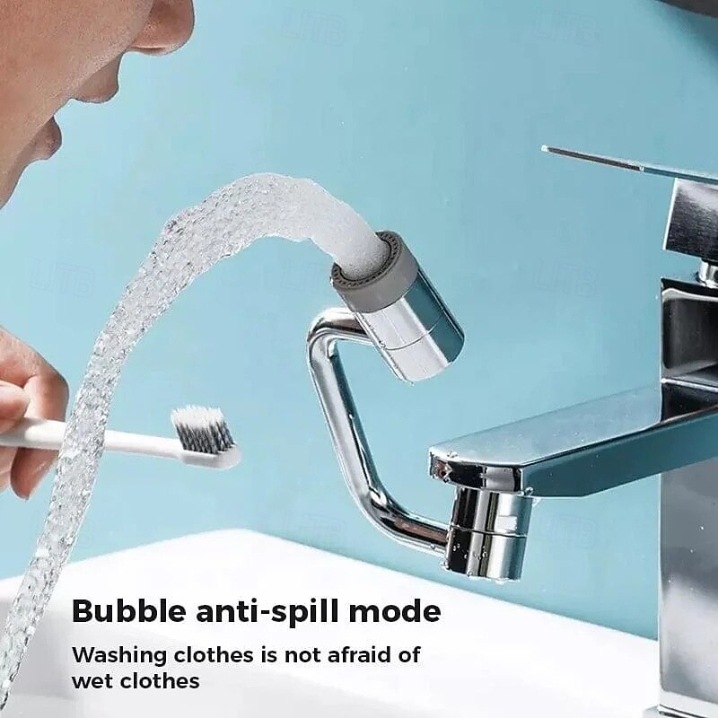 Rotating Splash Filter Faucet U-Shape Universal Faucet Splash Proof Extender with Rotatable Joint C Type Mechanical Arm Design for Bathroom Sink Water Saving Bubbler Tap Attachment for Easy Washing4