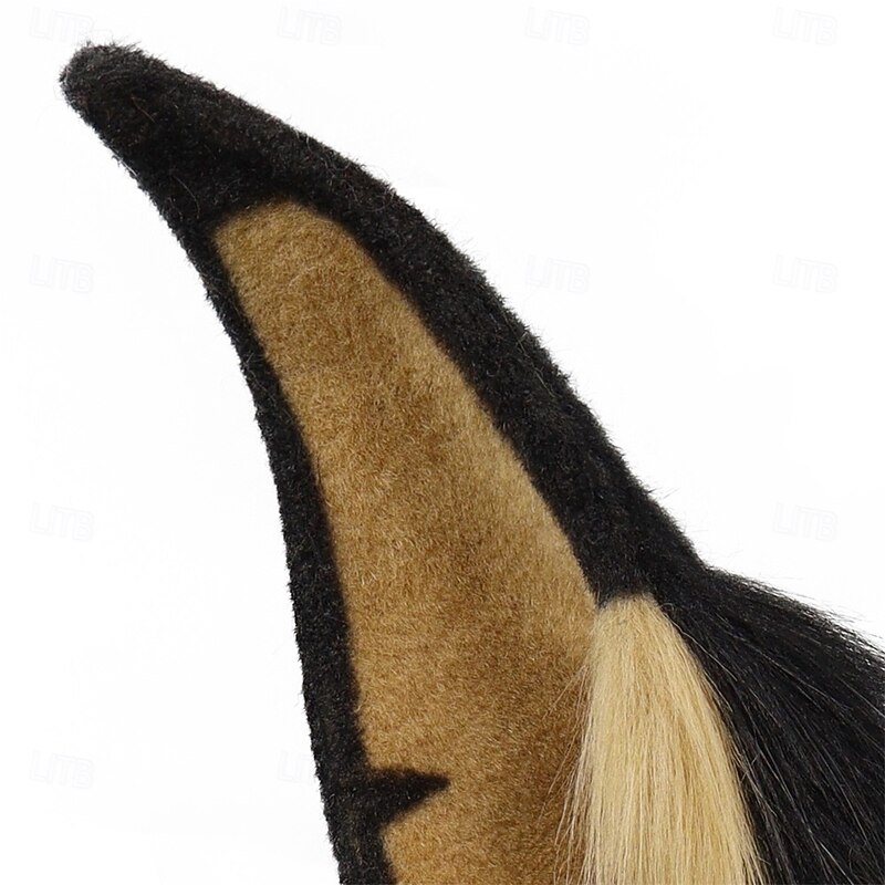 Furry Animal Ears Headband with Doberman Dog Ears – Cute Cosplay Headband for Party, Convention, and Role Play Accessories3