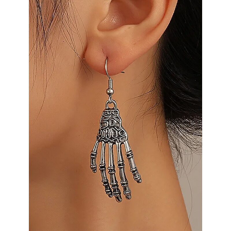 Women's Halloween Earrings  – Spider, Bat, Cat & Web Drop Dangle Earrings for Costume Parties and Trick-or-Treat Looks3