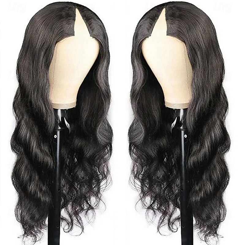 Body Wave V Part Wigs Human Hair No Leave Out Lace Front Wigs Brazilian Virgin Human Hair Wigs For Black Women Upgrade U Part Wigs Glueless Full Head Clip In Half Wig V Shape Wigs2