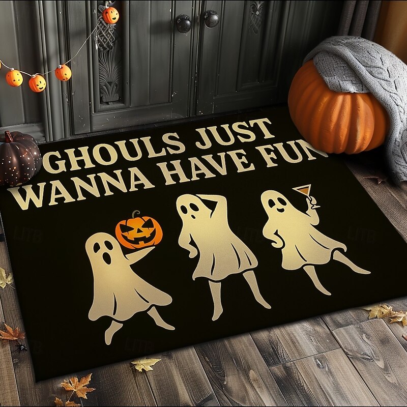 Halloween Indoor Outdoor Doormat Kitchen Mat 