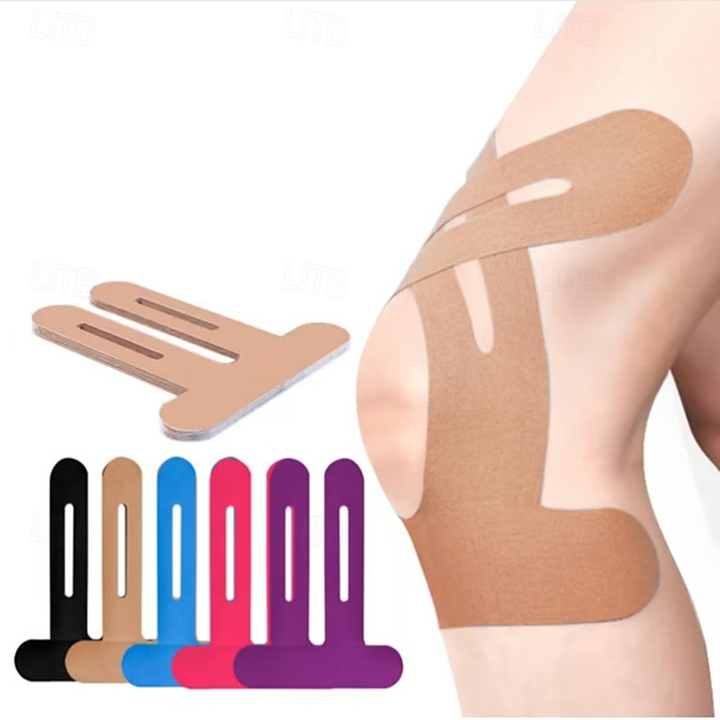 10/20pcs Precut Kinesiology Tape for Knees, Athletic Muscle Support Strips for Runners, Patella, Sports Injury Recovery, and Marathon Training