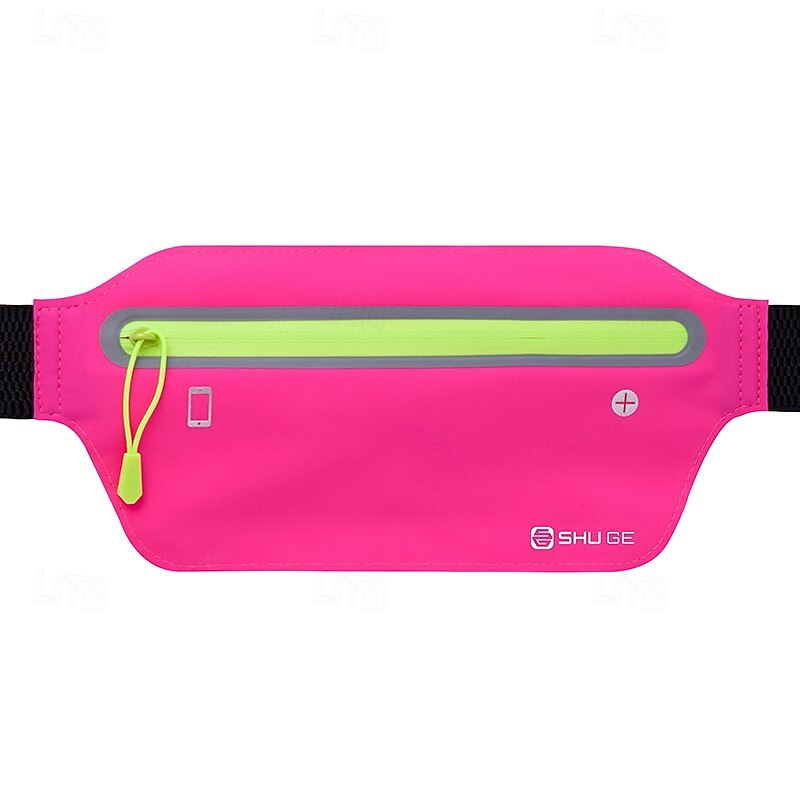 Running Belt Fanny Pack Phone Holder Belt Sport Waist Pack for Marathon Jogging Running Sports Bag Lightweight Anti-theft Water Resistant Reflective Strip Lycar Men's Women's Running Bag4