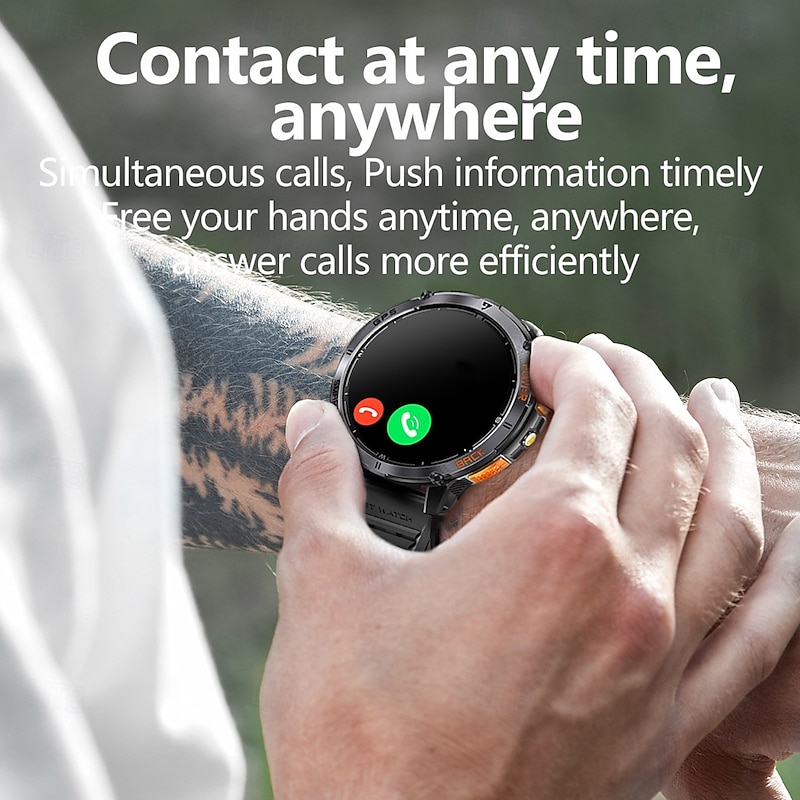 New Premium GPS Smart Watch Outdoor Altimeter Barometer AMOLED Screen Built-in GPS & Compass Military Sports Smartwatch Men3