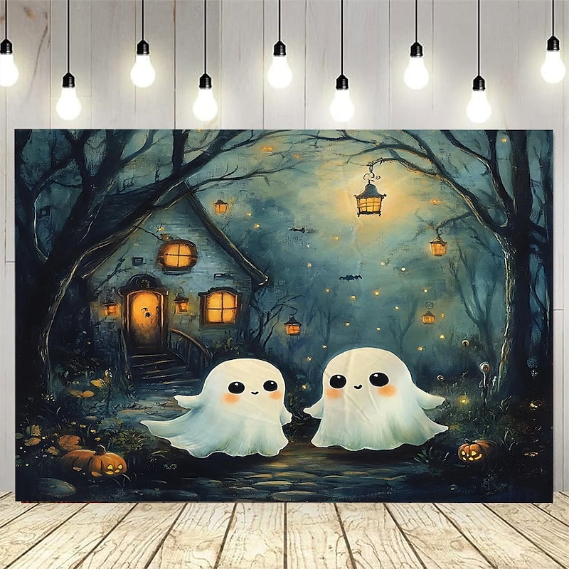 Halloween Cat Night Full Moon Landscape Hanging Tapestry Mural Art Large Tapestry Mural Decoration Photos Background Carpet Curtains Home Bedroom Living Room Decoration2
