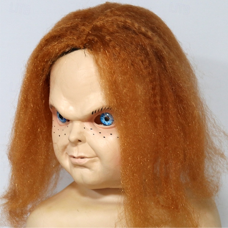 Chucky Scary Doll Halloween Mask Realistic Mask Chucky Horror Scary Full Head Adults' Men's Women's Halloween Carnival Performance Party Easy Halloween Costumes Dress Up