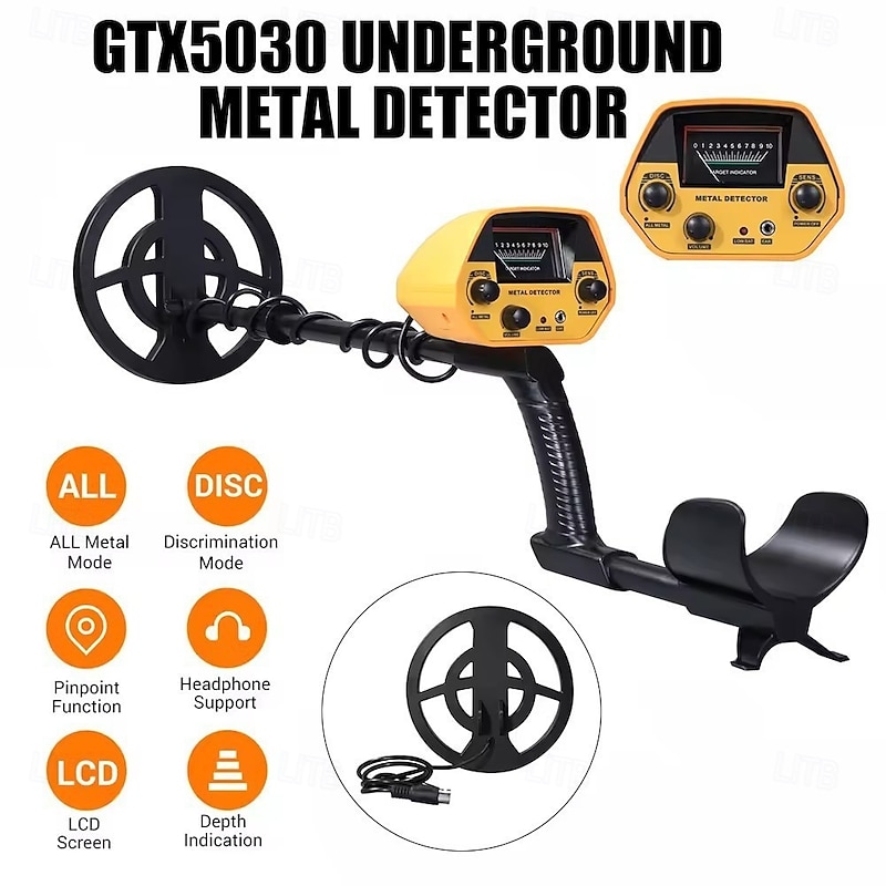 GTX5030 High-Accuracy Underground Metal Detector Metal Finder Gold Detector Treasure Hunter Gold Digger for Adults and Kids4