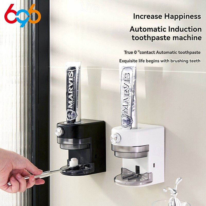 Automatic Toothpaste Dispenser Wall Mounted Electric Toothpaste Squeezer for Kids and Adults for Bathroom