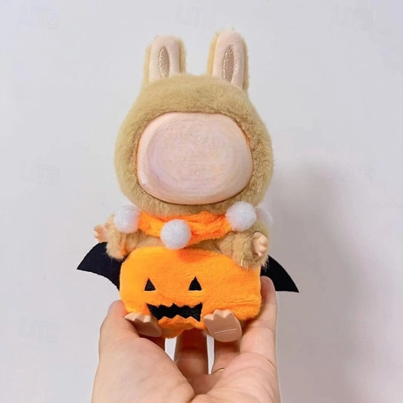 Halloween Clothes Sets for 17cm Dolls(Only Clothing No Doll) Clothing Accessories, Soft Cotton Hats Outfits for Doll Garment Replacement3