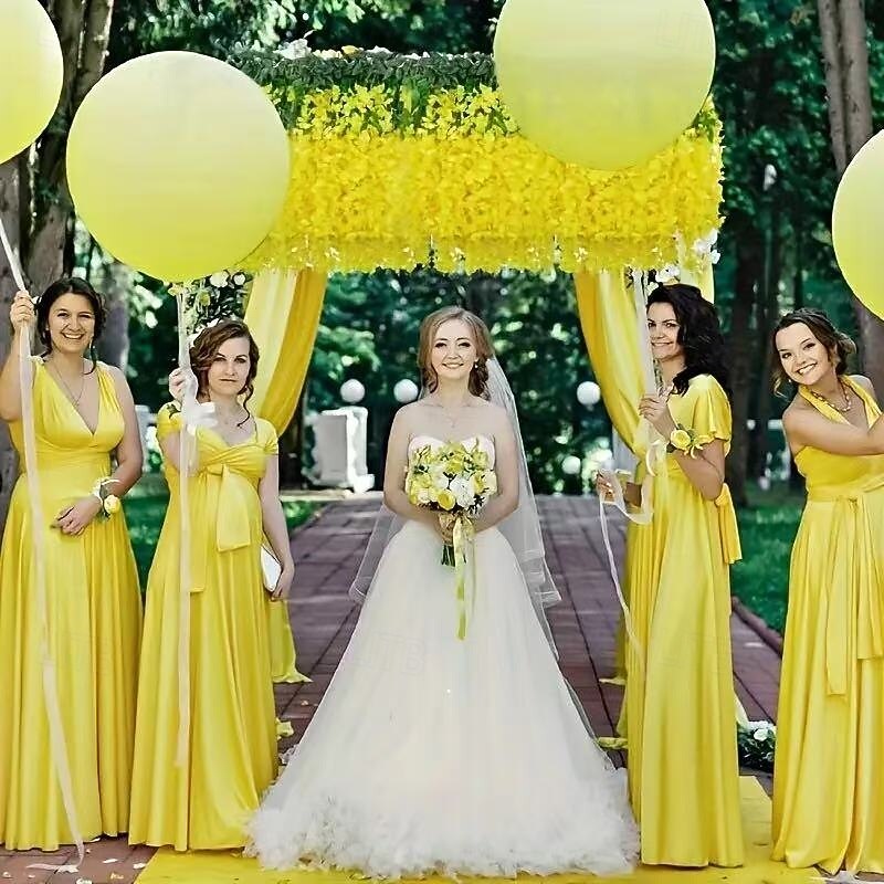 36pcs Artificial Wisteria Flower Garland, Yellow Hanging Faux Vines for Wedding Arch, Party Backdrop, Home Garden Outdoor Wall Decor, Indoor Outdoor Use, No Maintenance, Thanksgiving Christmas Decoration3