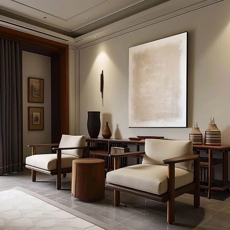 Handmade Oil Painting Canvas Wall Art Decoration Wabi-Sabi Style Simple Abstract for Home Decor Stretched Frame Hanging Painting/Rolled Frameless Unstretched Painting4