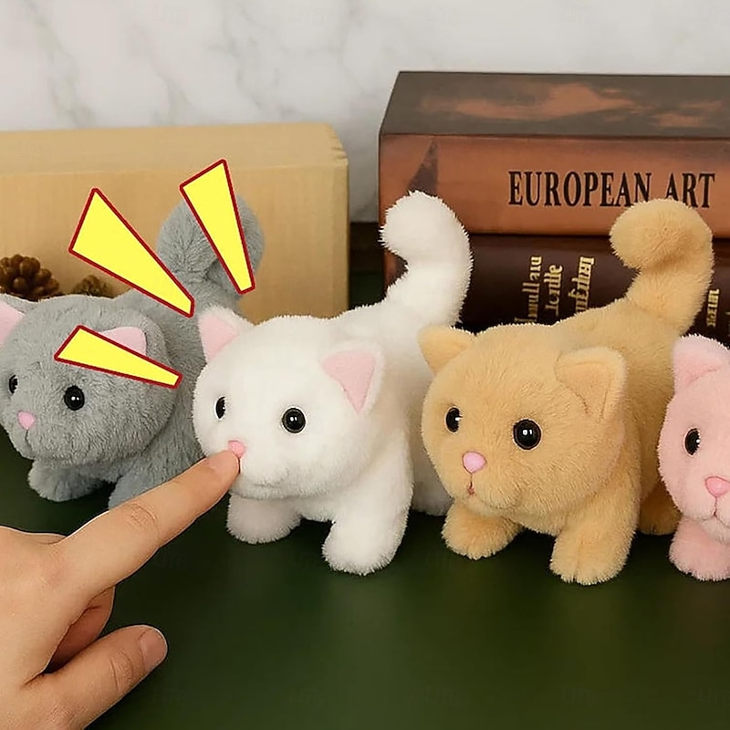 My Realistic Cat Toy-Bring Endless Joy and Warmth, 2025 New Ai Robot Kitten, Realistic Cat Stuffed Animal,That Acts Like a Real Cats,Toy Cat That Walks, Meows & Tail Wagging4