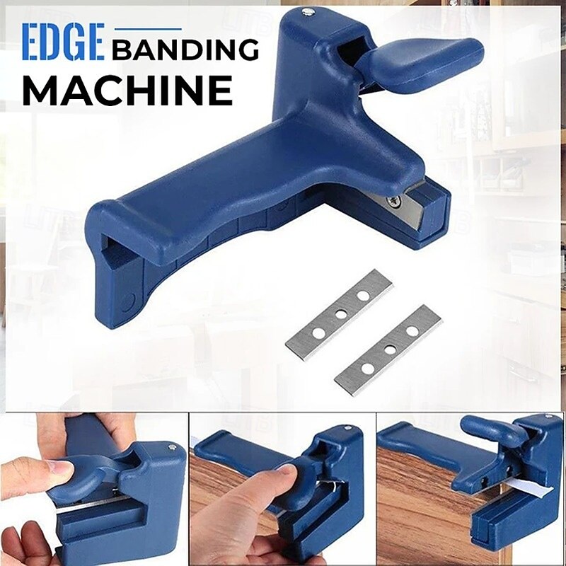 Double Edge Trimming Tools for Woodworking Edge Banding PVC Straight Line Trimmer Cutter Head Alignment Tool Carpentry Finishing Edge Strip Tool2